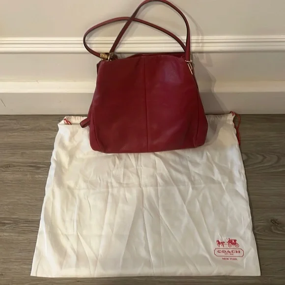 Red Coach Purse - Picture 1 of 5